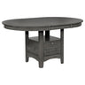 Lavon - Oval Extension Leaf Dining Table Dark Gray by CoasterEveryday | Bel Furniture