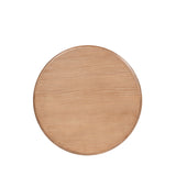 Winslow - Round Pedestal Side Table - Natural / Light Brown