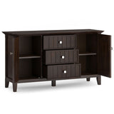 Bedford - Sideboard Buffet - Dark Tobacco Brown by Simpli-Home | Bel Furniture