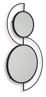 Shayham - Black - Accent Mirror by Signature Design by Ashley® | Bel Furniture