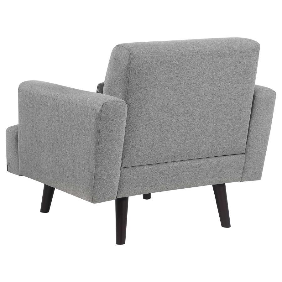 Blake - Upholstered Track Arm Accent Chair - Sharkskin