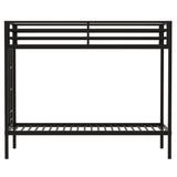 Adam - Twin Over Twin Bunk Bed - Black