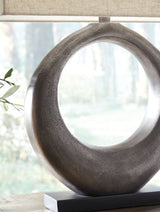 Saria - Metal Table Lamp  - Antique Silver Finish