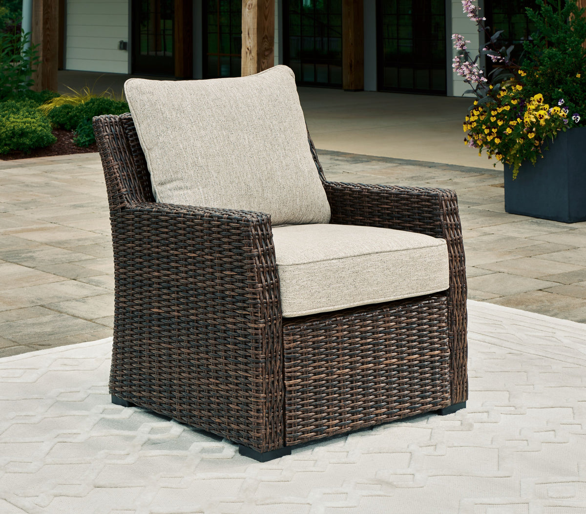 Brook Ranch - Brown - Lounge Chair With Cushion by Signature Design by Ashley® | Bel Furniture