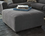 Ambee - Slate - Oversized Accent Ottoman by Benchcraft® | Bel Furniture