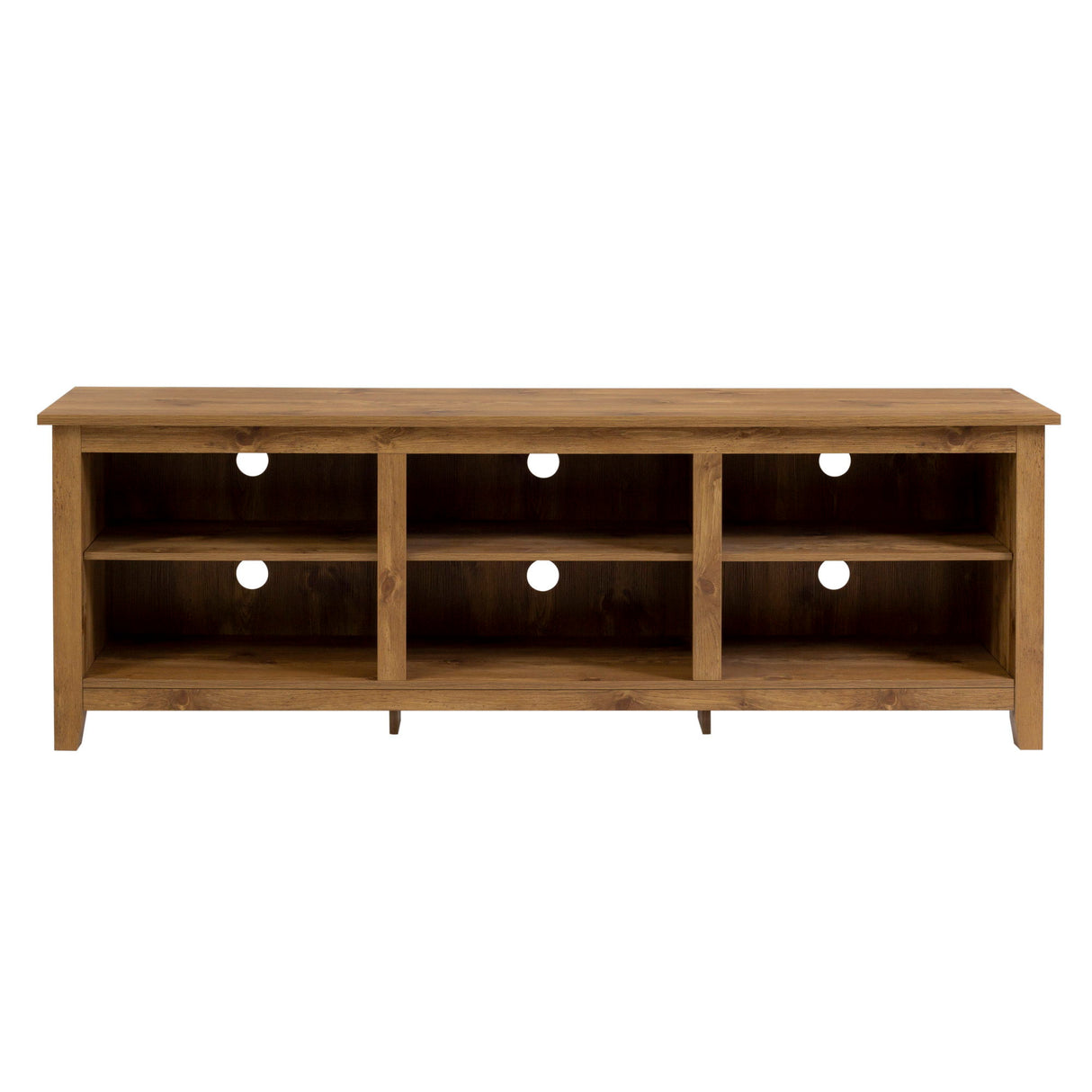 Modern Transitional 3 Shelf Open Storage 70" TV Stand For 80" TVs by Walker Edison | Bel Furniture