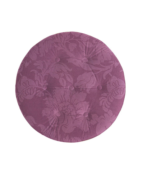 Yolanda - Luxurious Upholstery Round Upholstered Accent Ottoman - view 3