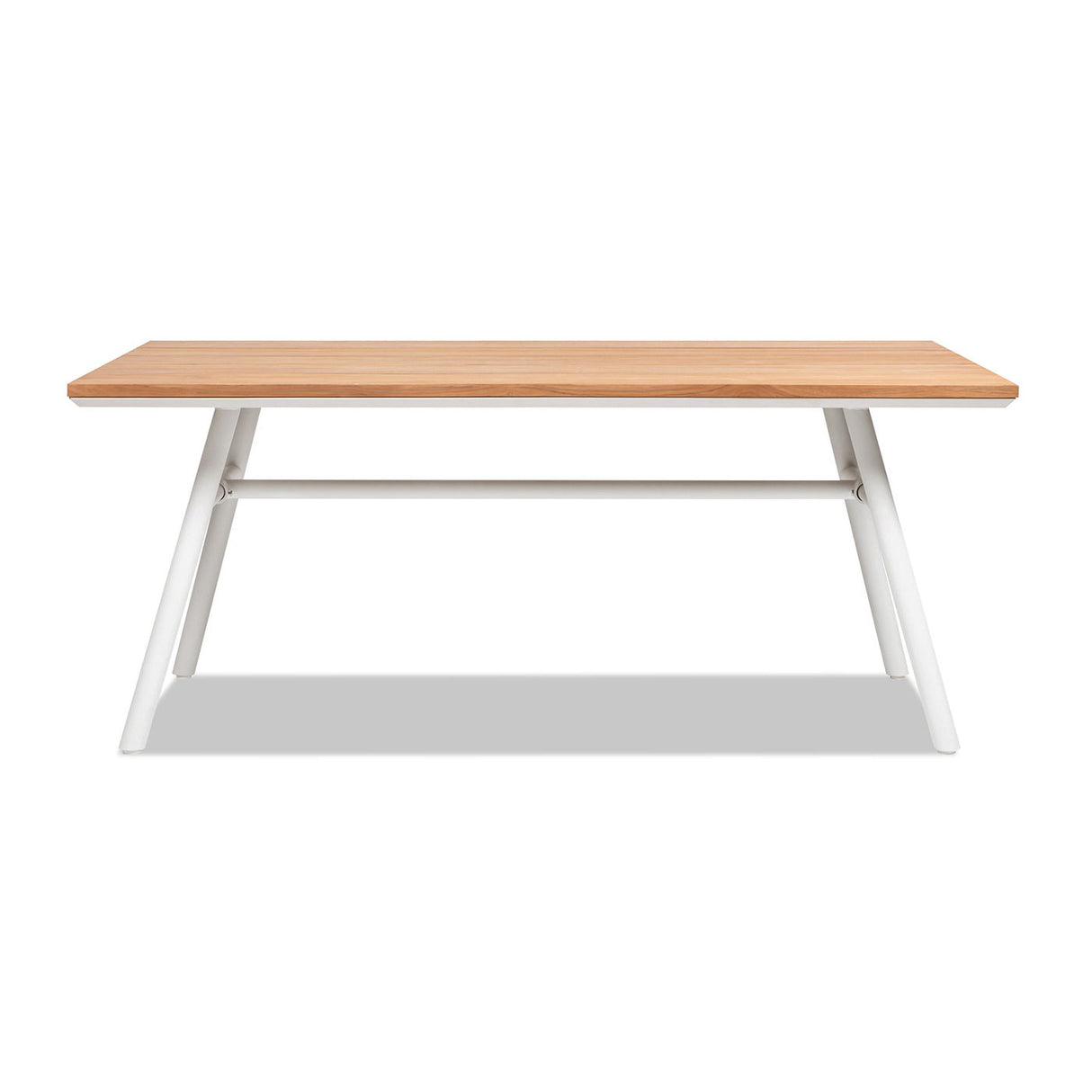 Maiden - 6 Seater Patio Dining Table - Natural Teak by Jennifer Taylor Home | Bel Furniture