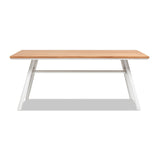 Maiden - 6 Seater Patio Dining Table - Natural Teak by Jennifer Taylor Home | Bel Furniture