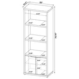 Tabby - 3-Shelf Engineered Wood Media Tower - Mango by Coaster Fine Furniture | Bel Furniture