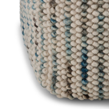 Zoey - Handcrafted Woven Cube Pouf - view 3