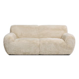 Summit - Faux Sheepskin Overstuffed Sofa - Cream Beige by Jennifer Taylor Home | Bel Furniture