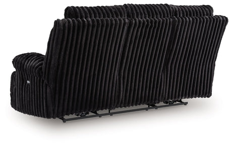 Rhine Falls - Onyx - Reclining Power Sofa With Drop Down Table by Signature Design by Ashley® | Bel Furniture