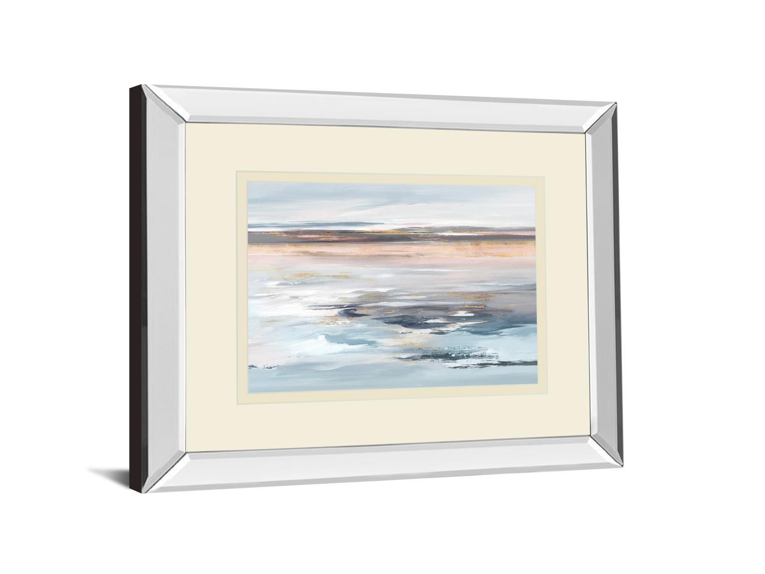 Beyond The Sea By Valeria Mravyan - Mirror Framed Print Wall Art - Pink