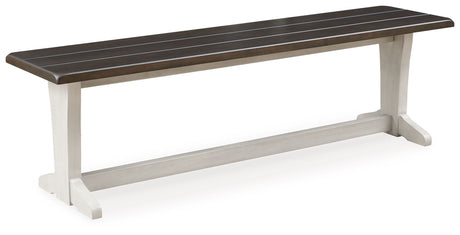 Darborn - Gray / Brown - Large Dining Room Bench by Signature Design by Ashley® | Bel Furniture