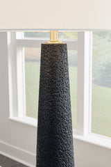 Hallburg - Black - Poly Floor Lamp by Signature Design by Ashley® | Bel Furniture