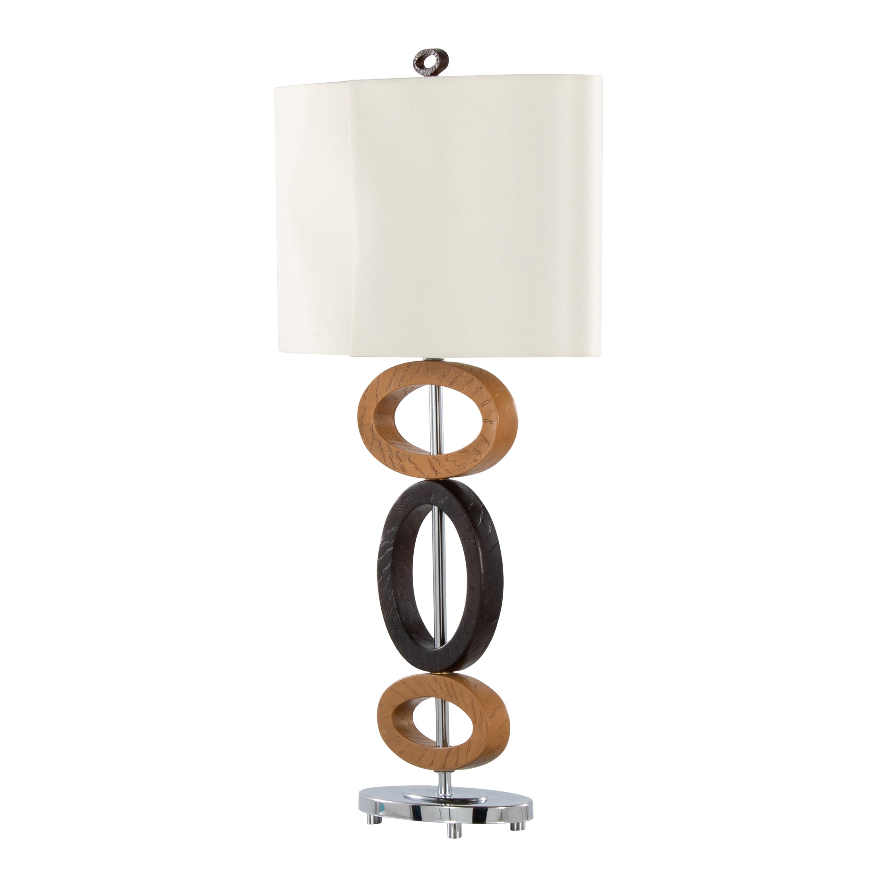 Hoops - Table Lamp (Set of 2) - Cedar / Bronze / White