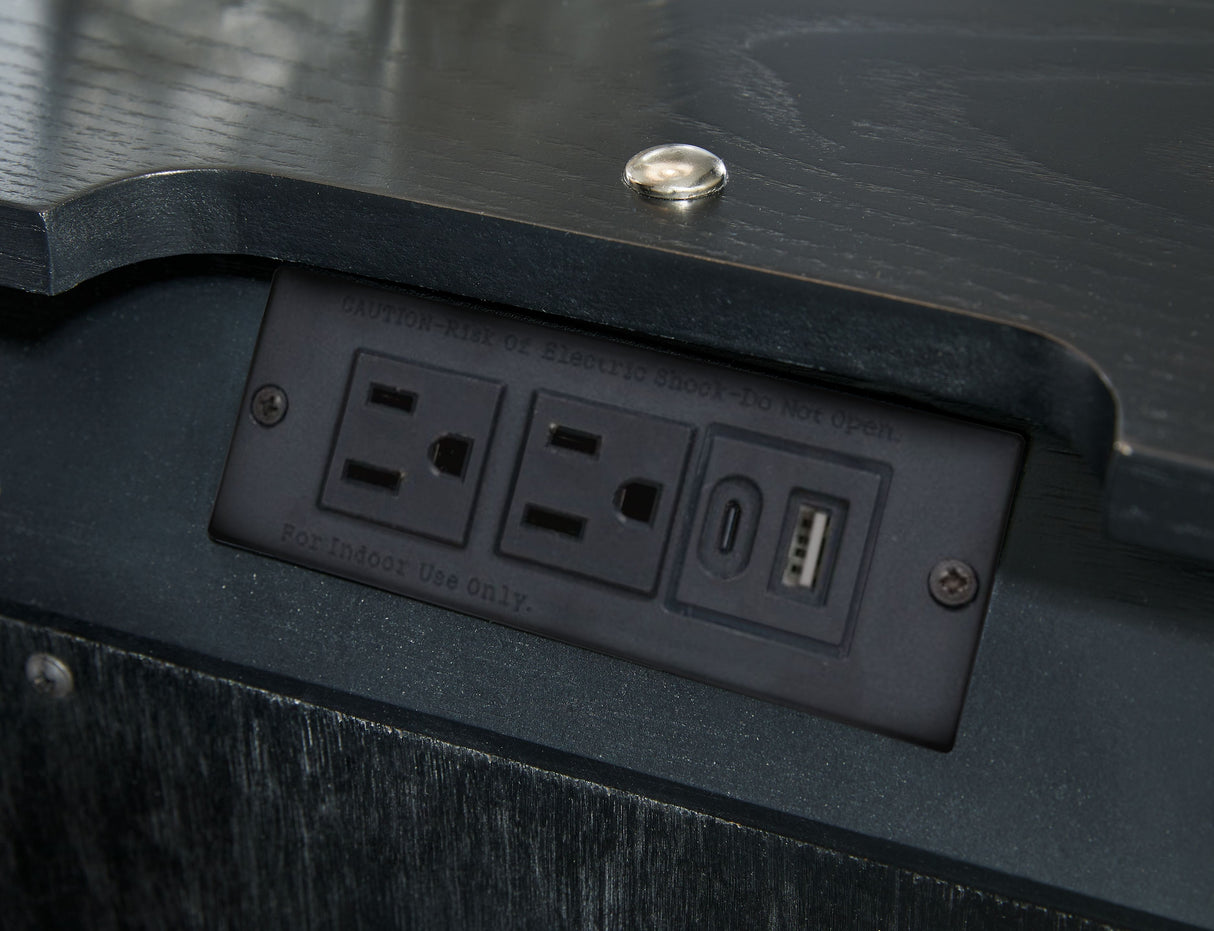 Rowanbeck - Black - One Drawer Night Stand by Signature Design by Ashley® | Bel Furniture