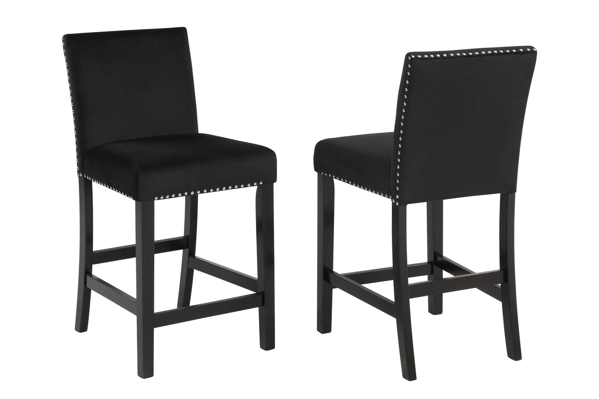 Lennon 5-Pk Counter Height Set Black
