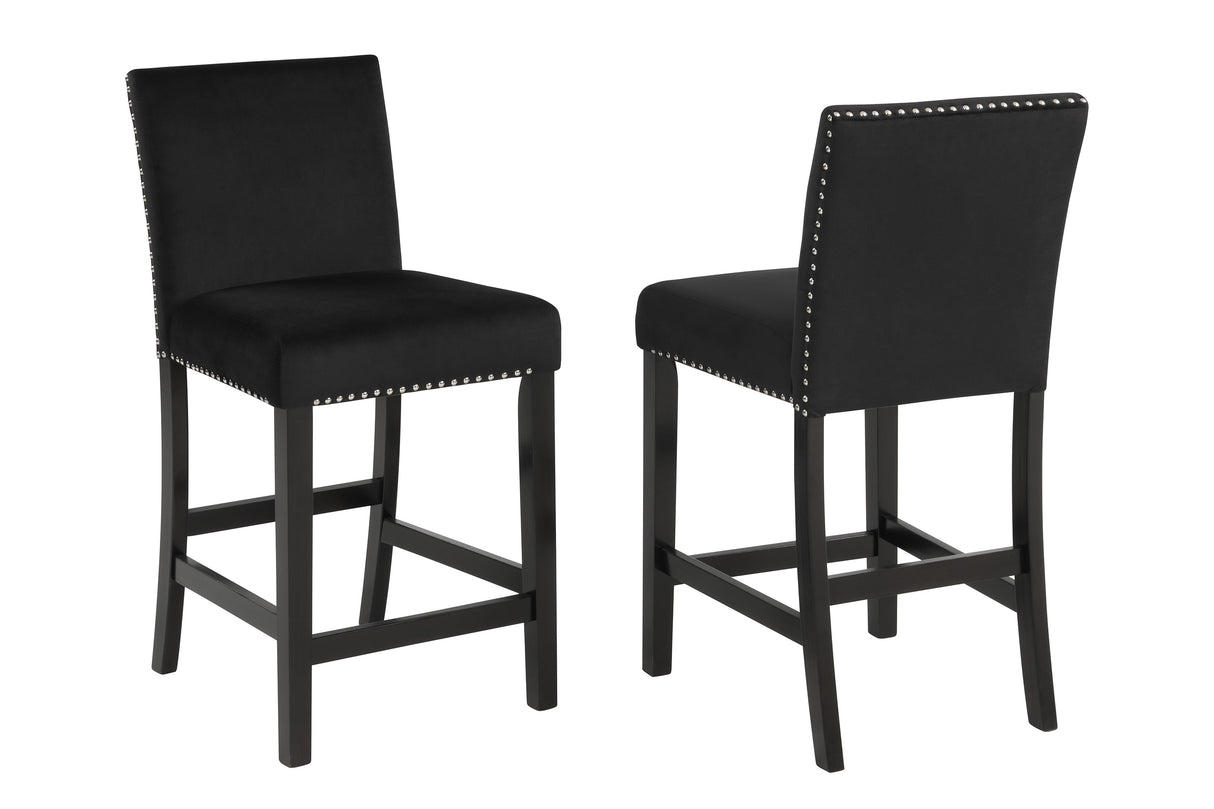 Lennon 5-Pk Counter Height Set Black