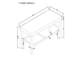 Marbel - Counter Height Bench - Dove