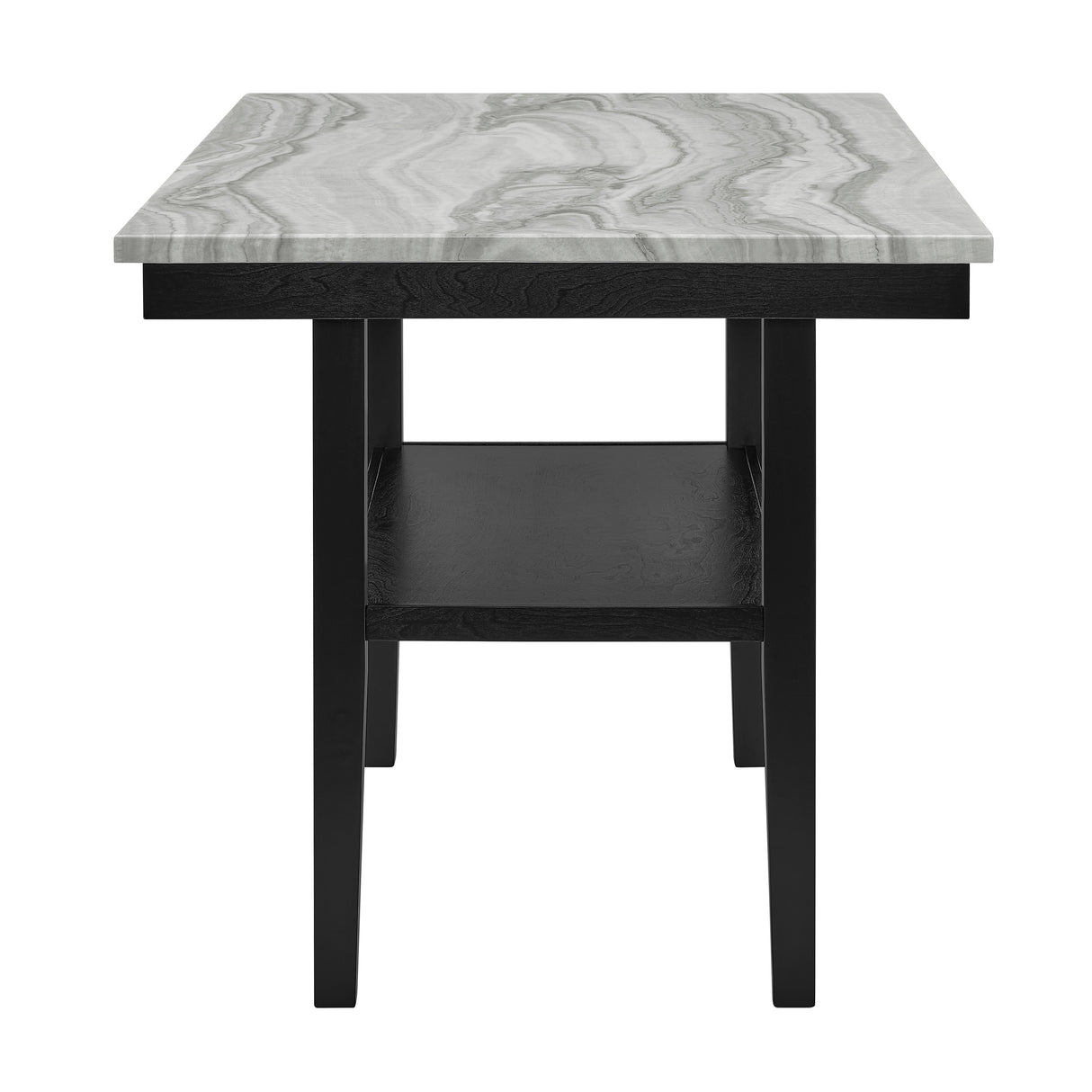 Marbel 5Pk Faux Marble Counter Height Dining Set