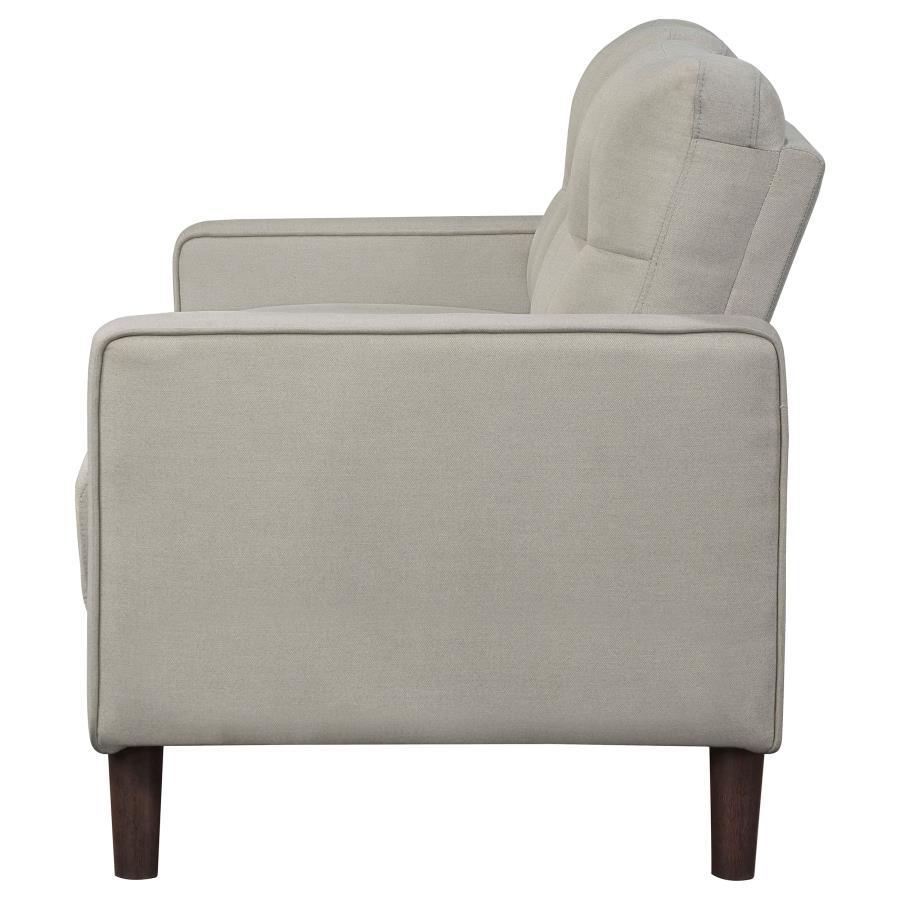 Bowen - Upholstered Track Arm Tufted Loveseat by Coaster Fine Furniture | Bel Furniture
