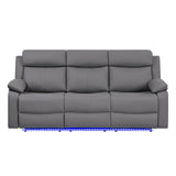 Blanche - Reclining Sofa With LED Lights