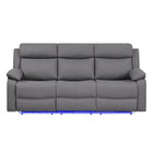 Blanche - Reclining Set With LED Lights, Speaker