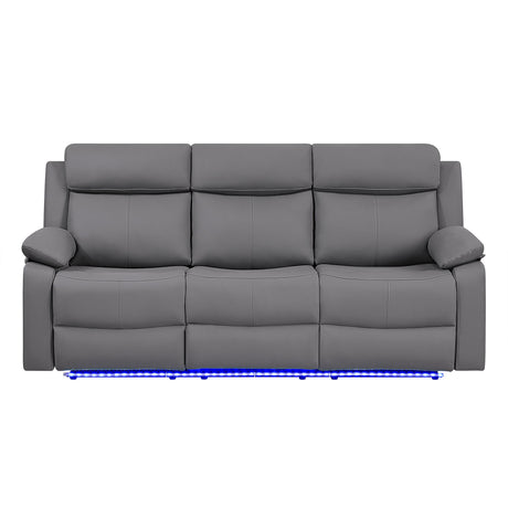 Blanche - Reclining Sofa With LED Lights - view 2