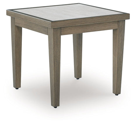 Rainier Ranch - Brown / Beige - Square End Table by Signature Design by Ashley® | Bel Furniture