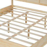 Classic Platform Bed Frame With Panel Headboard
