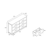 Avery - Dresser, Spacious Drawers, Block Feet - Beige