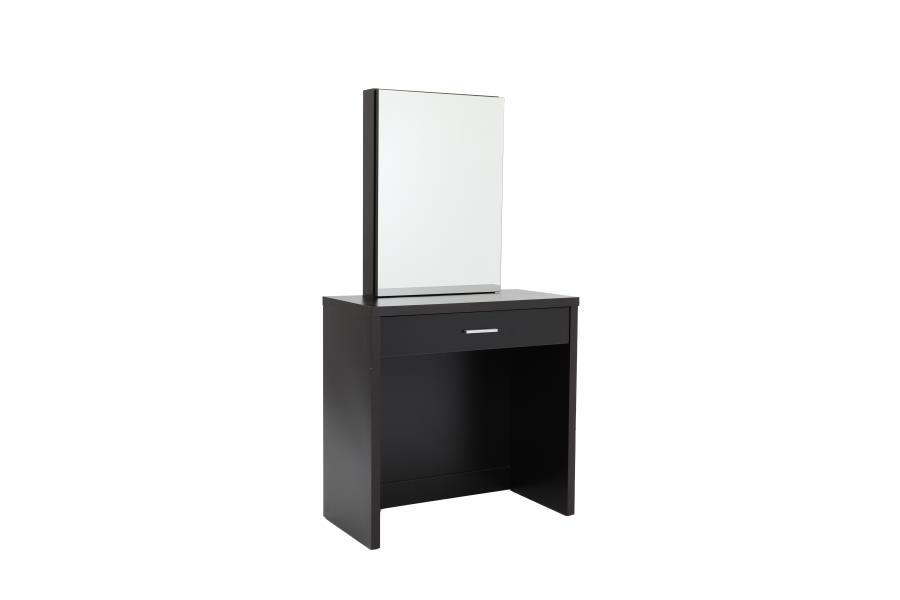 Harvey - Vanity Set With Lift-Top Stool - Cappuccino