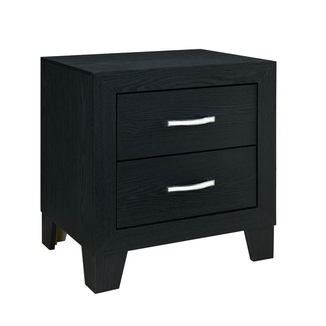 Carlos - Nightstand - Black by Global Furniture USA | Bel Furniture