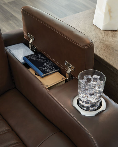 High Impact - Tobacco - Power Recliner / Adj Headrest by Signature Design by Ashley® | Bel Furniture