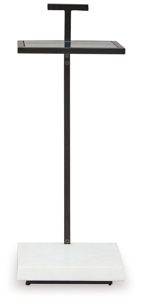 Mannill - Accent Table - Black / White