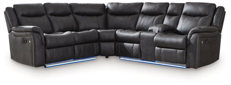 Sultan Meadow - Carbon - 2-Piece Reclining Sectional by Signature Design by Ashley® | Bel Furniture