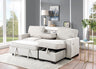 Estelle - Fabric Reversible Sleeper Sectional With Storage Chaise Drop-Down Table 2 Cup Holders And 2 USB Ports by Lilola Home | Bel Furniture