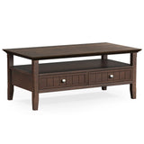 Acadian - Coffee Table With Drawer - Brown by Simpli-Home | Bel Furniture