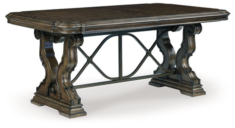 Maylee - Dark Brown - Dining Extension Table by Signature Design by Ashley® | Bel Furniture