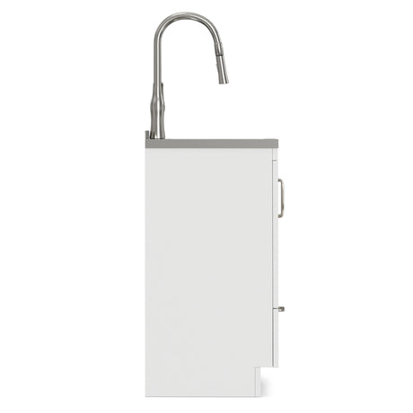Reed - Deluxe Laundry Cabinet With Pull-Out Faucet And Stainless Steel Sink - view 9