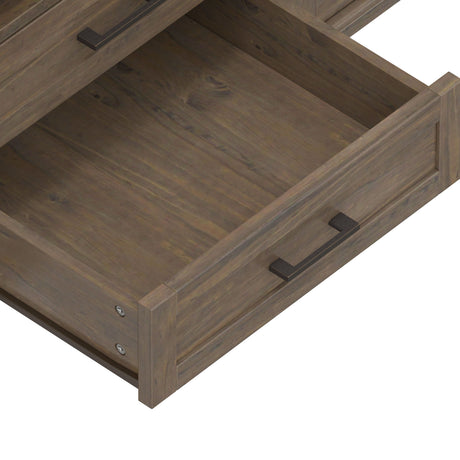Ela - TV Media Stand - Smoky Brown by Simpli-Home | Bel Furniture