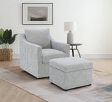 Winter - Upholstered Sloped Arm Accent Swivel Chair by Coaster Fine Furniture | Bel Furniture