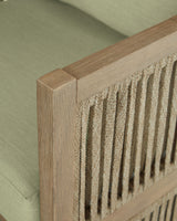 Serena Shores - Lounge Chair With Cushion (Set of 2) - Beige / Green