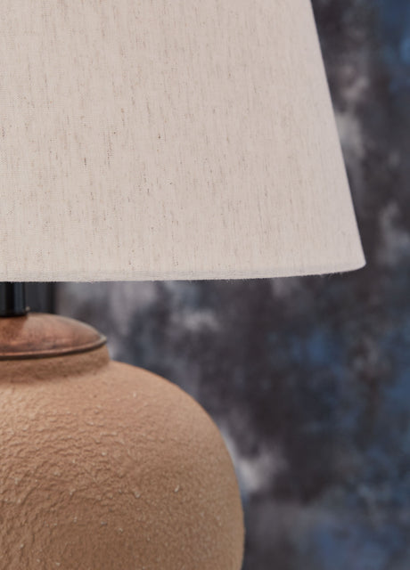Scantor - Rust - Metal Table Lamp by Signature Design by Ashley® | Bel Furniture