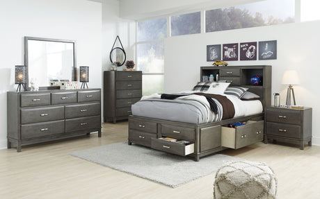 Caitbrook - Storage Bedroom Set Gray Full by Signature Design by Ashley® | Bel Furniture