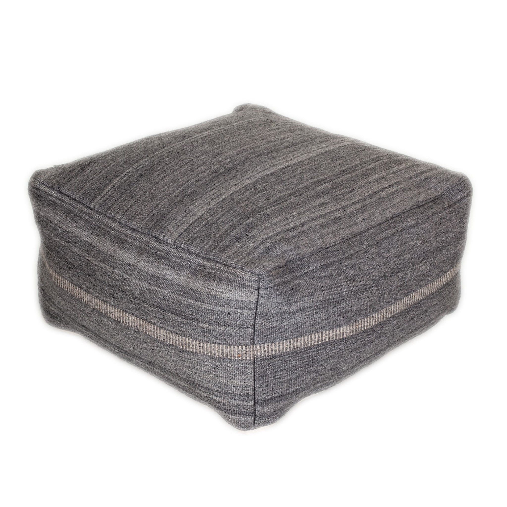 Stylish Pouf - Steel Gray