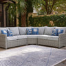 Naples Beach - Sectional Lounge Gray 3 Pc. Sectional Lounge by Signature Design by Ashley® | Bel Furniture