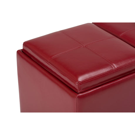 Avalon - Upholstered Storage Ottoman by Simpli-Home | Bel Furniture